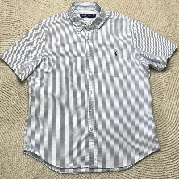 Polo by Ralph Lauren Men's Striped Button-Down Shirt Large - Picture 1 of 9